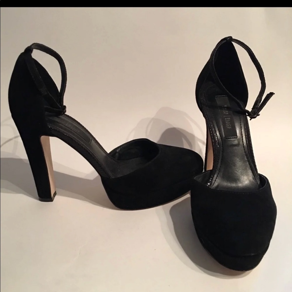 SALE!! Gorgeous WHBM Black Suede Heels